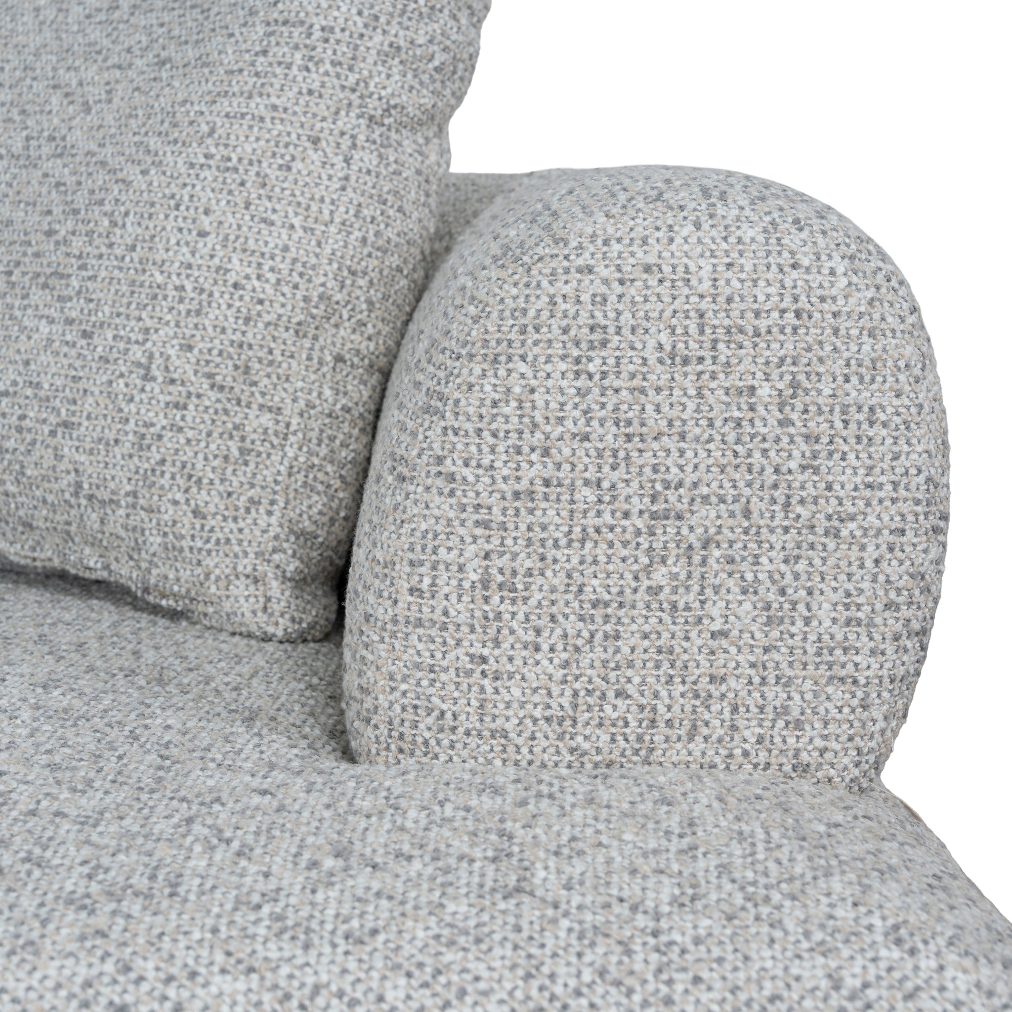 Liora Left Chaise Corner Sofa - Noah Silver Lining Sofa Forever-Core