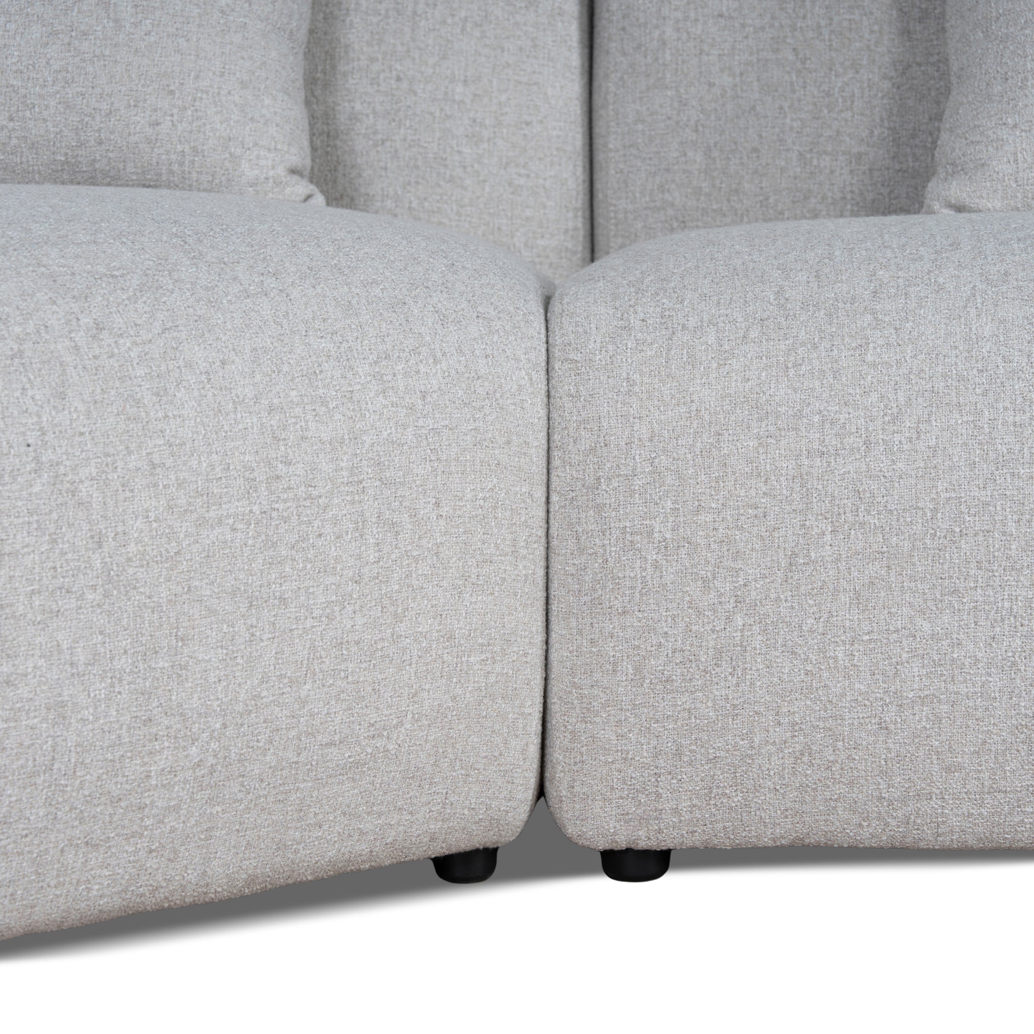 Vestra Right Arm Corner Sofa - Textured Beige Corner Sofa Forever-Core