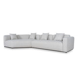 Vestra Right Arm Corner Sofa - Textured Beige Corner Sofa Forever-Core