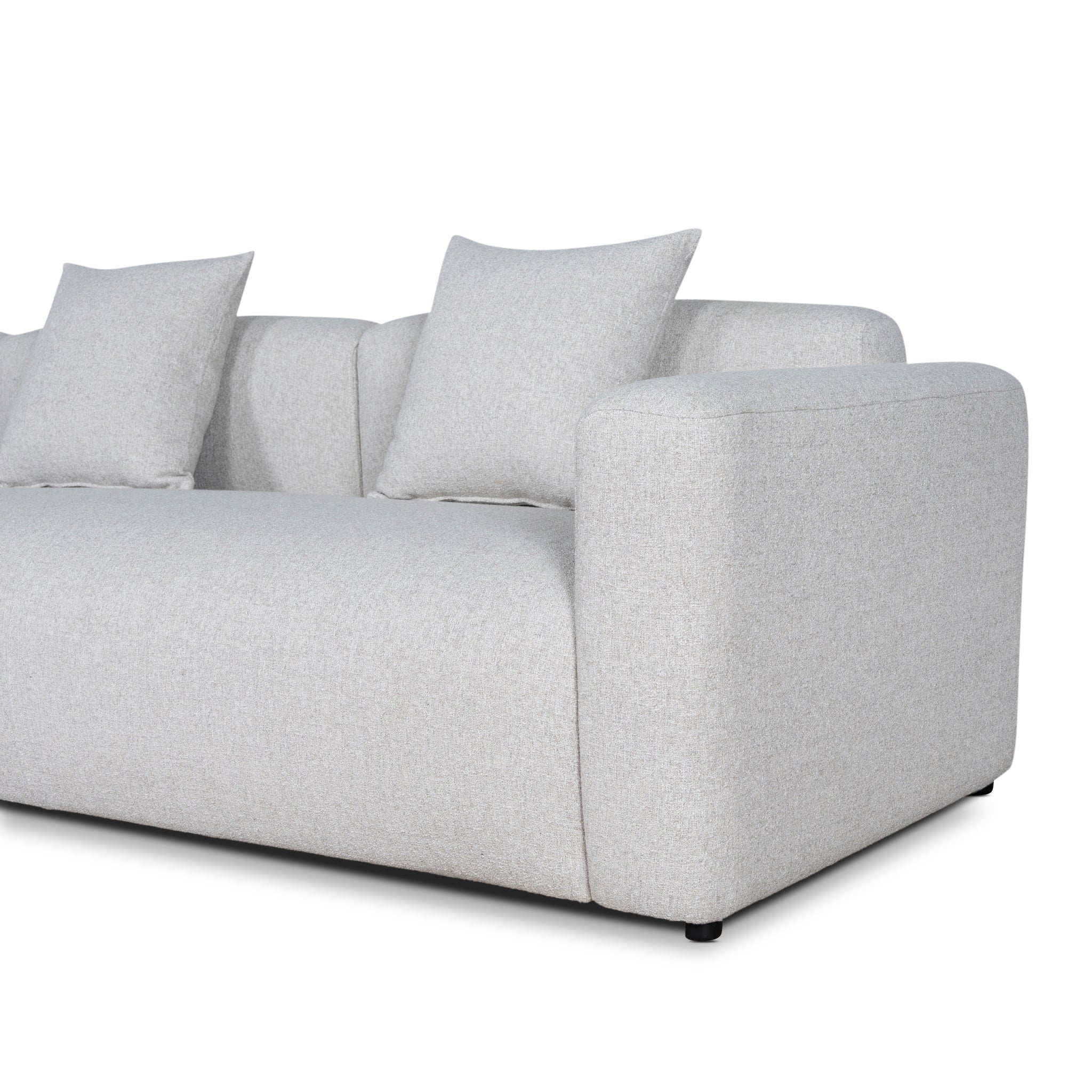 Vestra Right Arm Corner Sofa - Textured Beige Corner Sofa Forever-Core