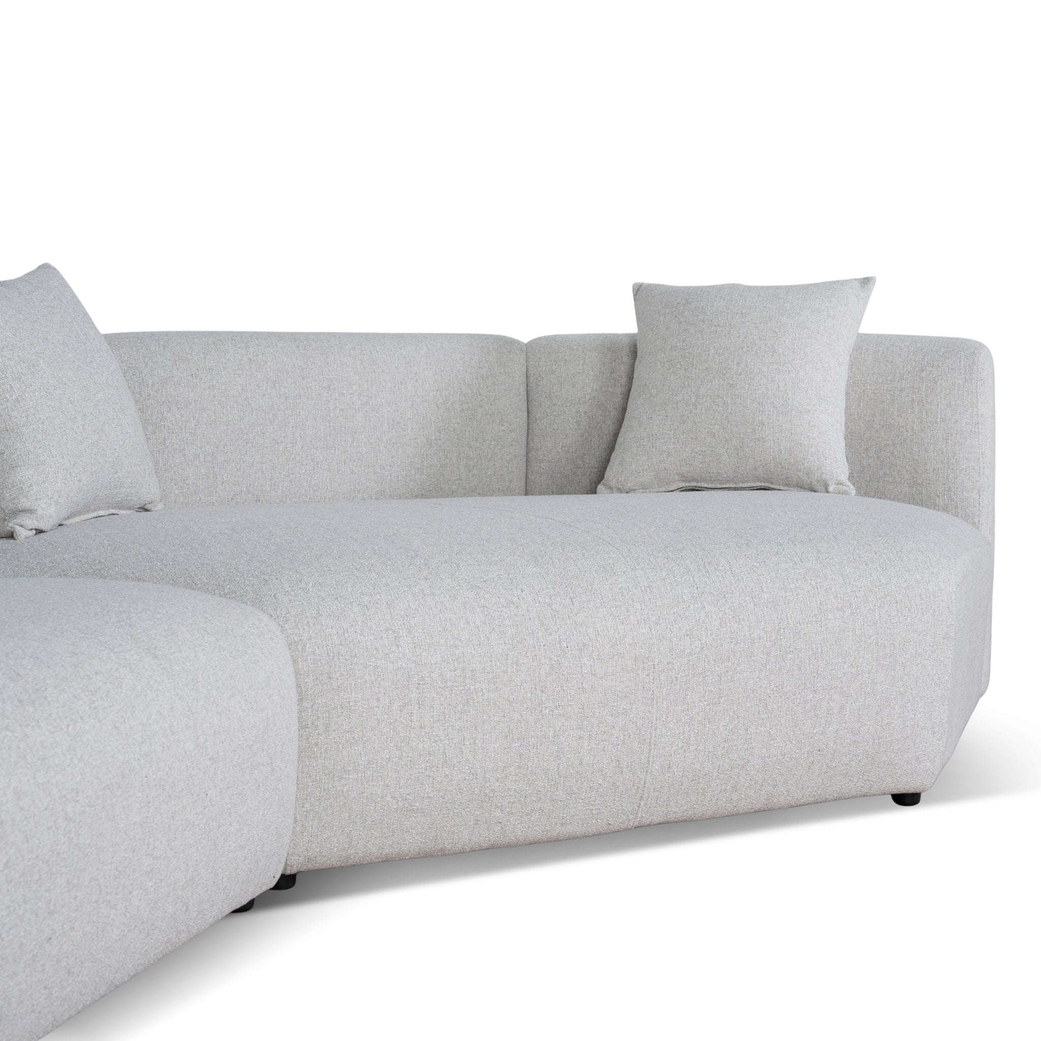 Vestra Left Arm Corner Sofa - Textured Beige Corner Sofa Forever-Core
