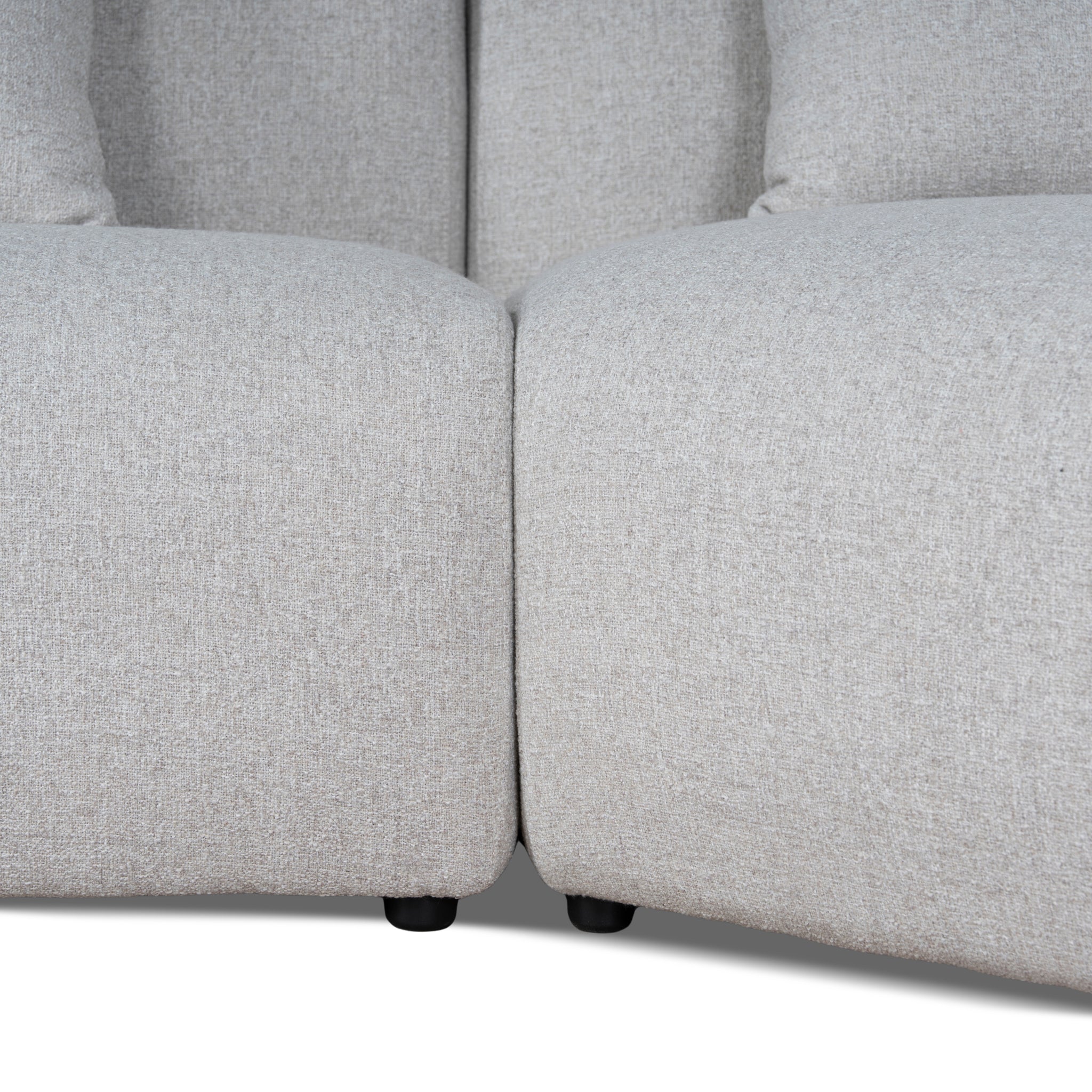 Vestra Left Arm Corner Sofa - Textured Beige Corner Sofa Forever-Core
