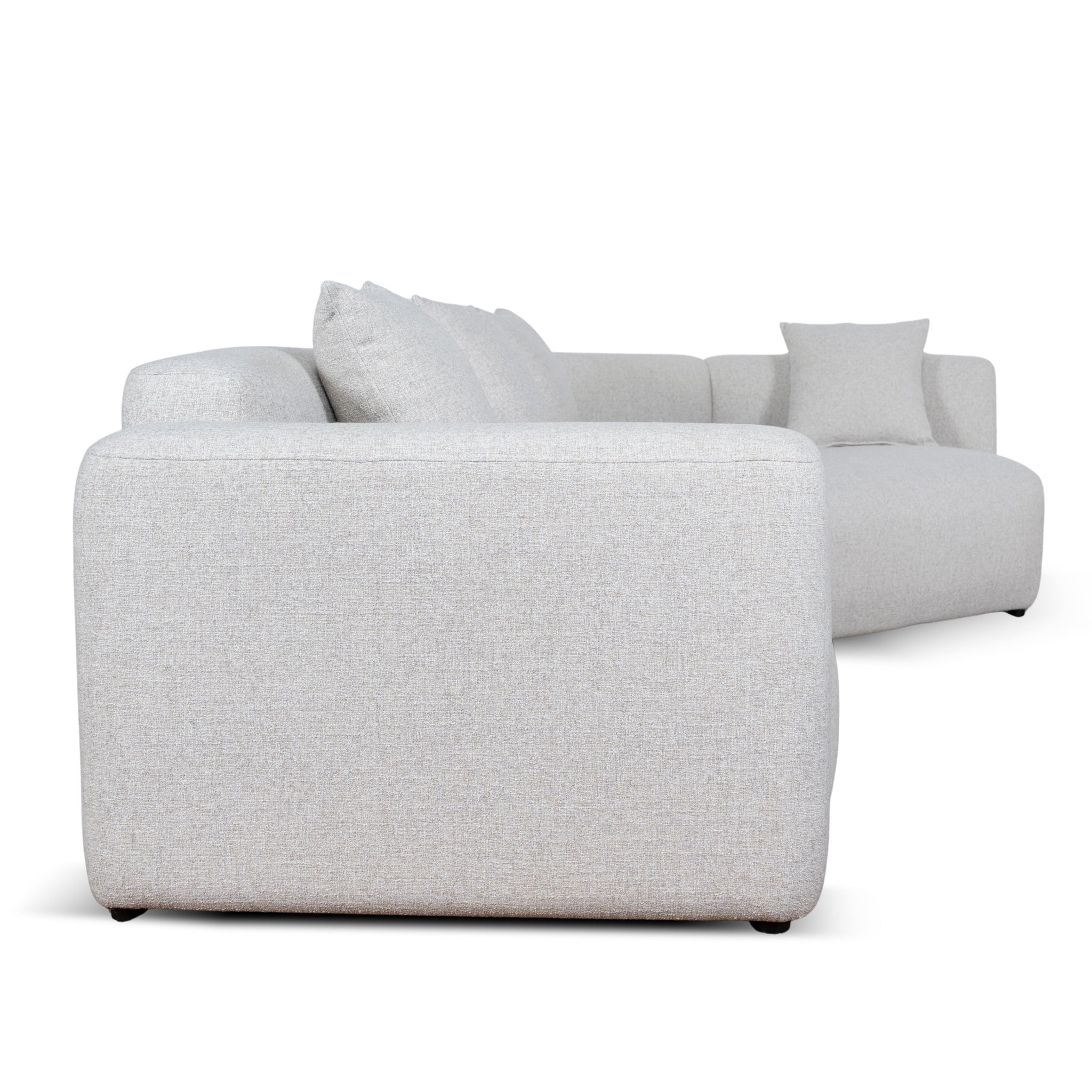 Vestra Left Arm Corner Sofa - Textured Beige Corner Sofa Forever-Core