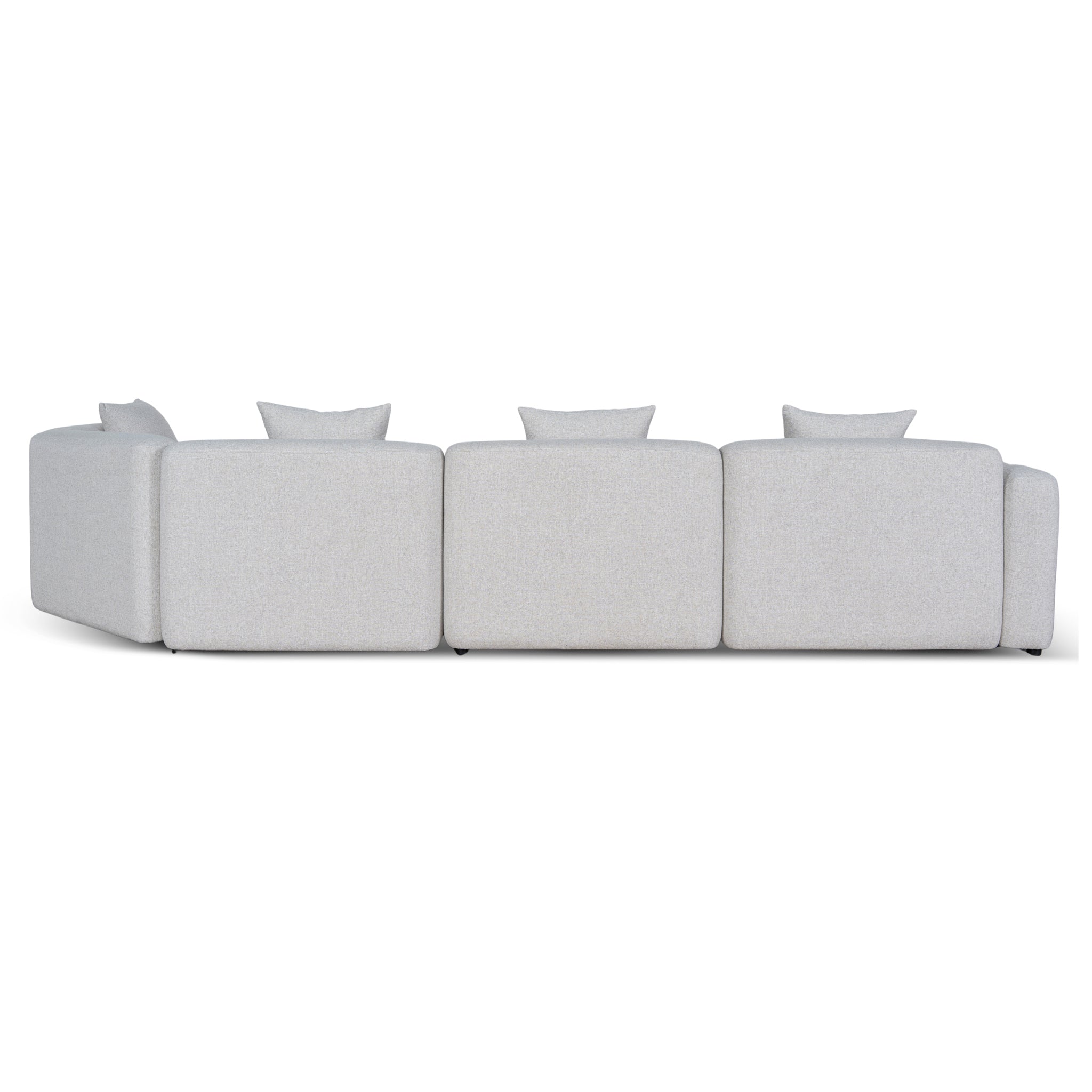 Vestra Left Arm Corner Sofa - Textured Beige Corner Sofa Forever-Core
