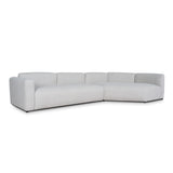 Vestra Left Arm Corner Sofa - Textured Beige Corner Sofa Forever-Core