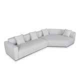 Vestra Left Arm Corner Sofa - Textured Beige Corner Sofa Forever-Core