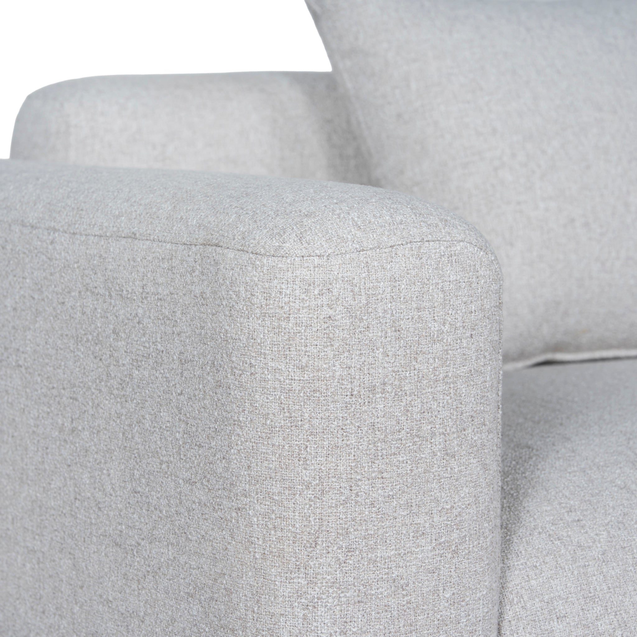 Vestra Left Arm Corner Sofa - Textured Beige Corner Sofa Forever-Core