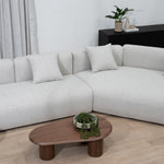 Vestra Left Arm Corner Sofa - Textured Beige Corner Sofa Forever-Core