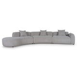 Rovena Left Chaise Modular Sofa - Mushroom Beige Chaise Lounge Forever-Core