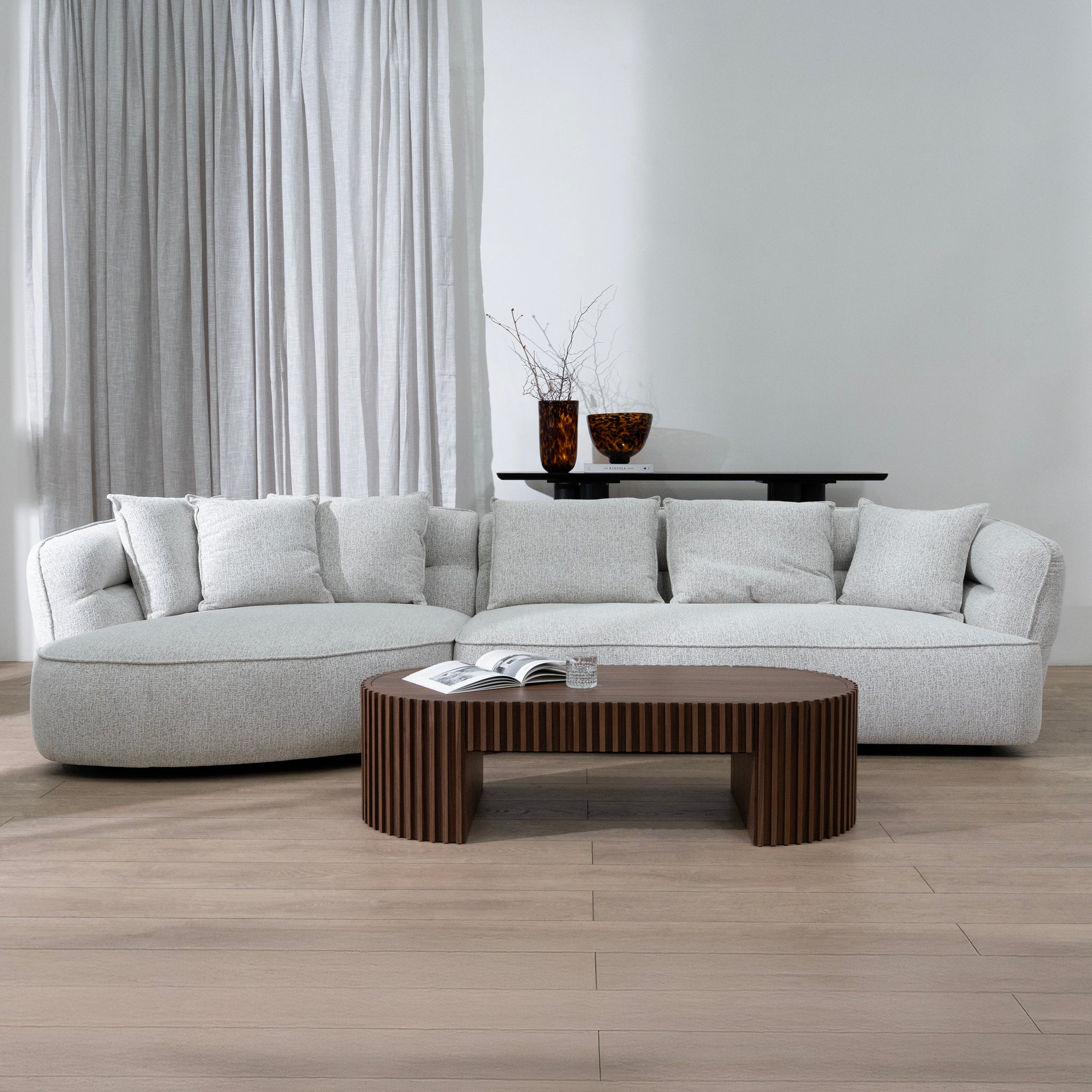 Rowe Left Chaise Sofa - Almond Beige Chaise Lounge KJ Sofa-Core