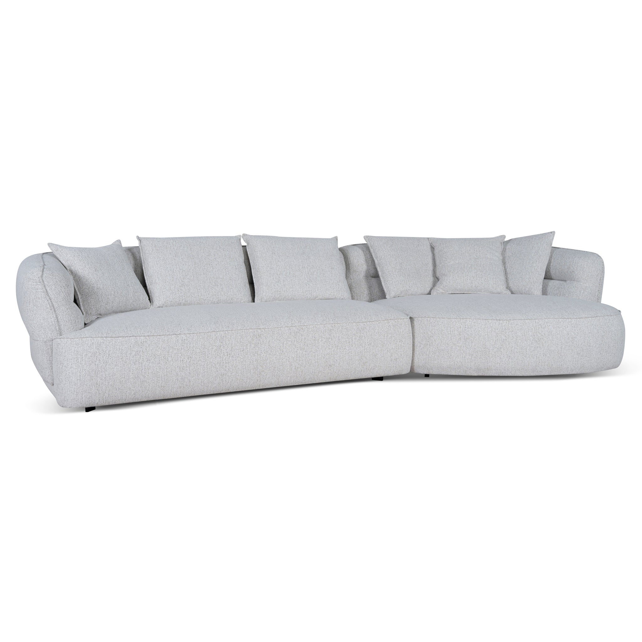 Rowe Right Chaise Sofa - Almond Beige Chaise Lounge KJ Sofa-Core