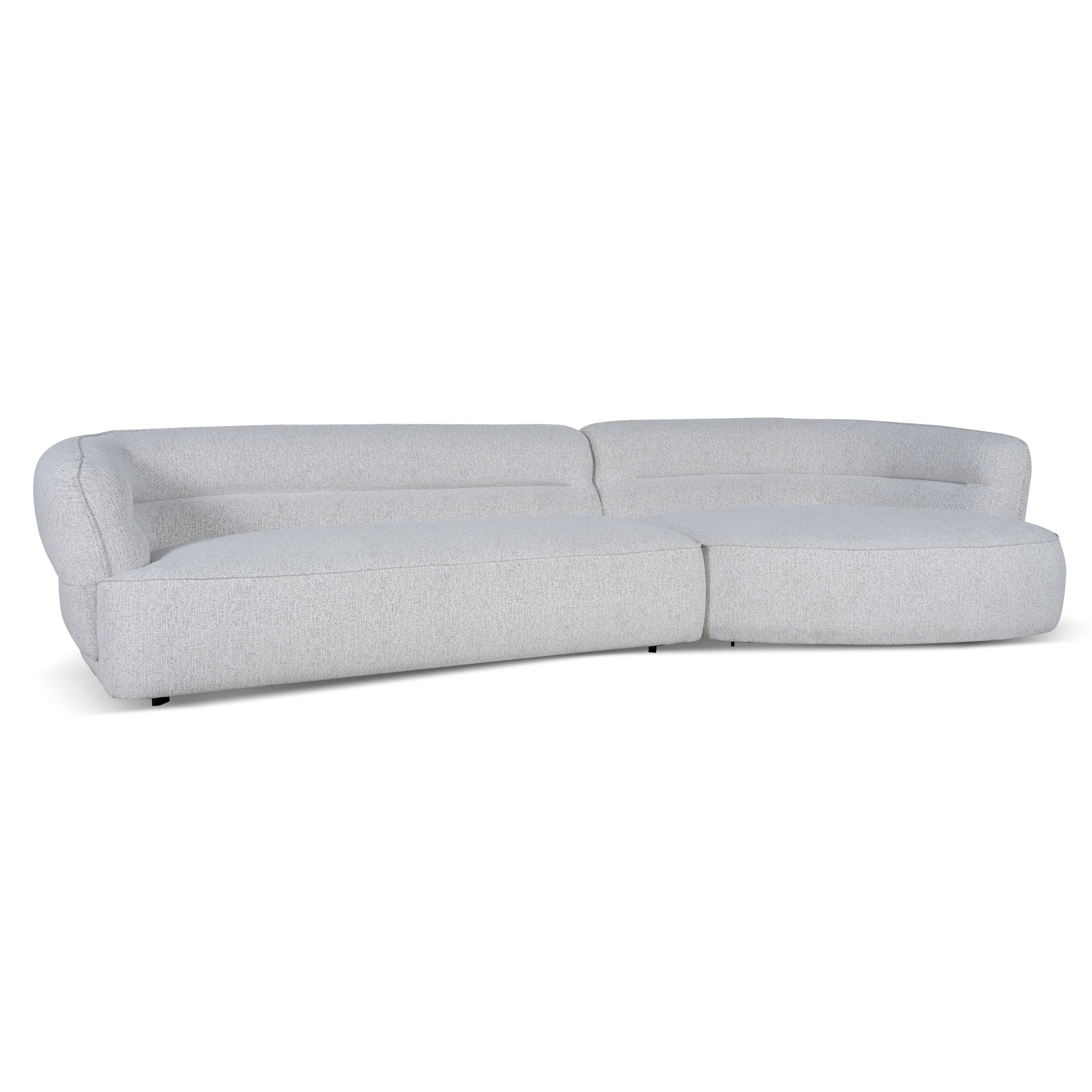Rowe Right Chaise Sofa - Almond Beige Chaise Lounge KJ Sofa-Core