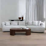 Rowe Right Chaise Sofa - Almond Beige Chaise Lounge KJ Sofa-Core