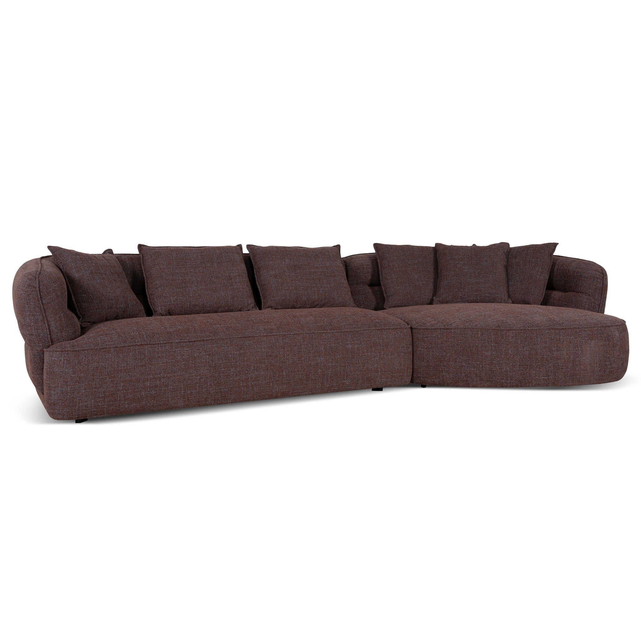 Rowe Right Chaise Sofa - Moss Brown Chaise Lounge KJ Sofa-Core