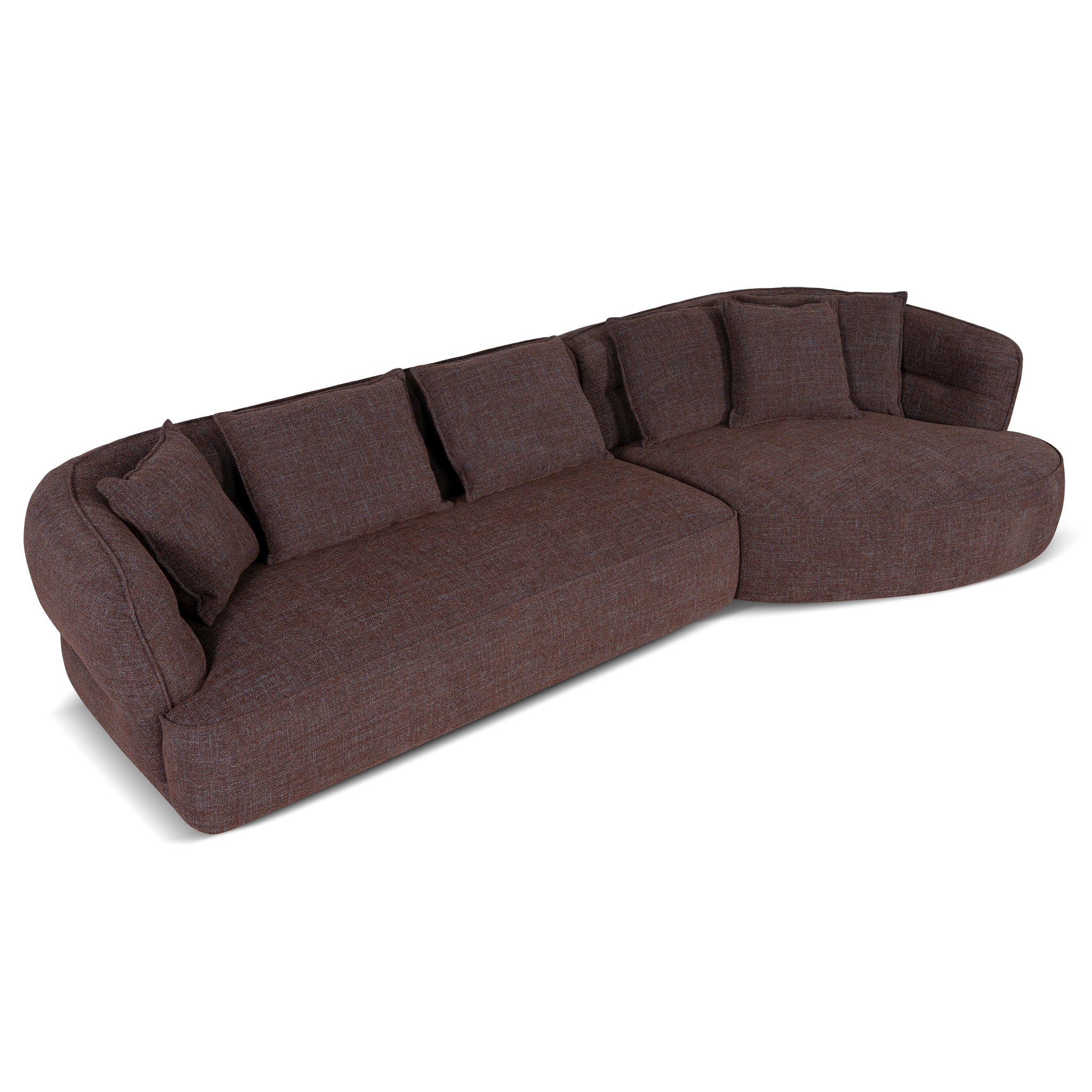Rowe Right Chaise Sofa - Moss Brown Chaise Lounge KJ Sofa-Core