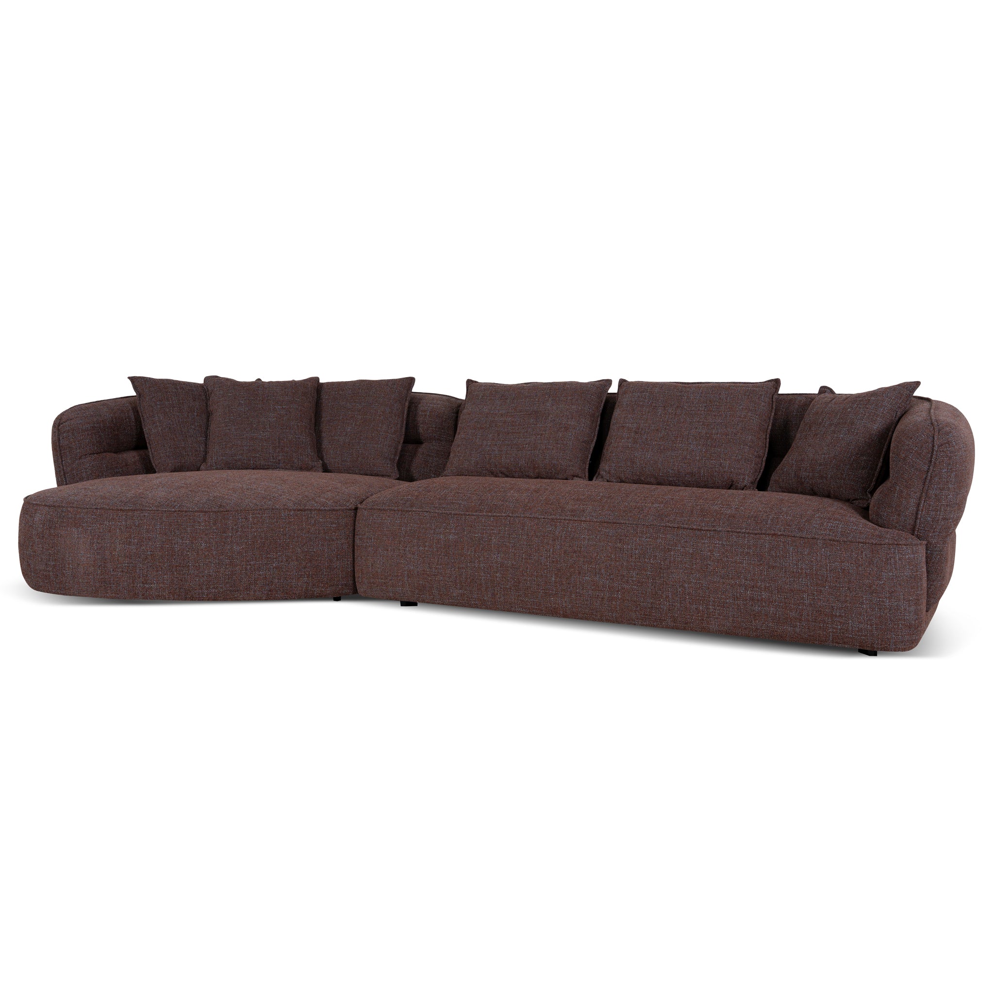 Rowe Left Chaise Sofa - Moss Brown Chaise Lounge KJ Sofa-Core
