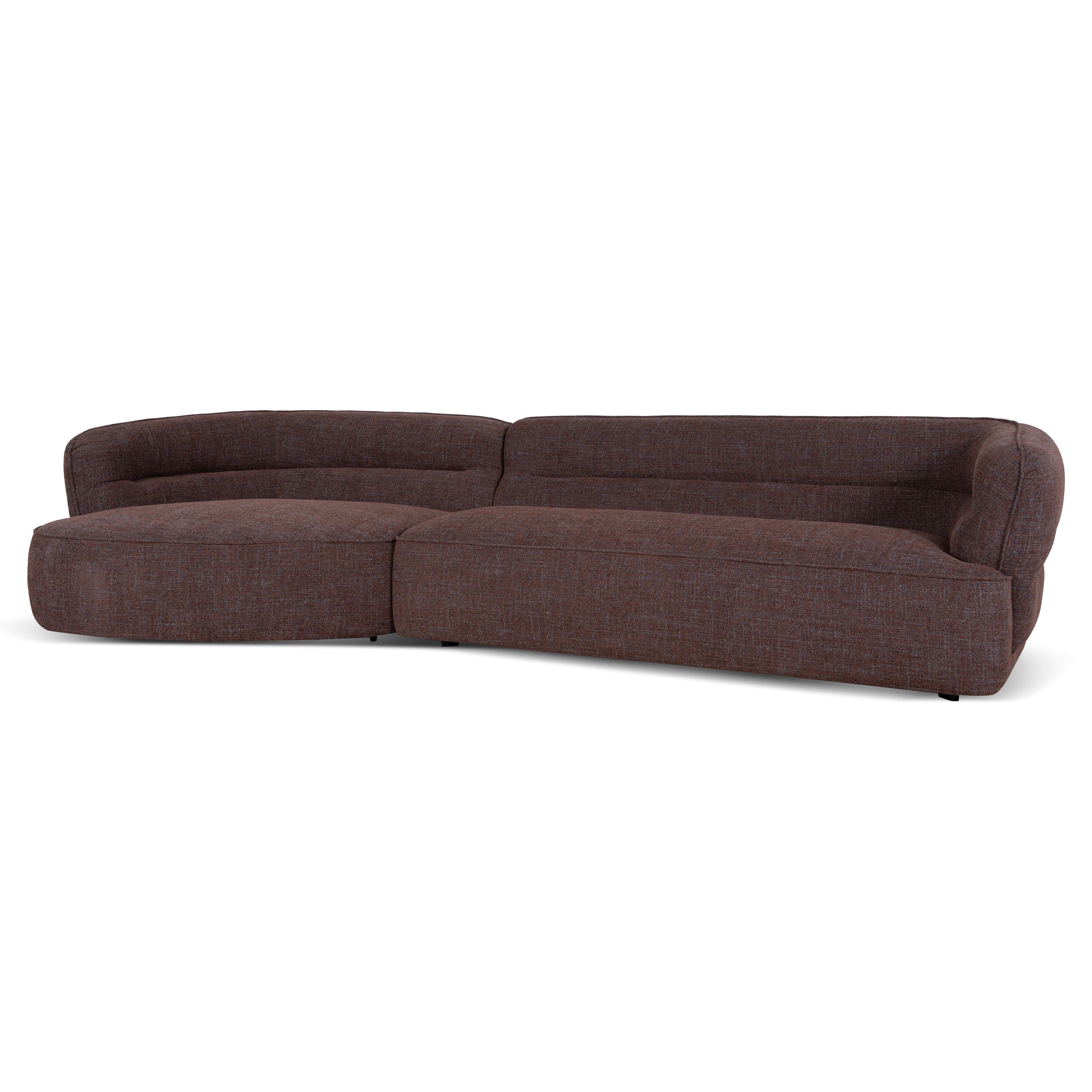 Rowe Left Chaise Sofa - Moss Brown Chaise Lounge KJ Sofa-Core