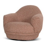 Esmora Swivel Armchair - Terracotta Brown Armchair KJ Sofa-Core