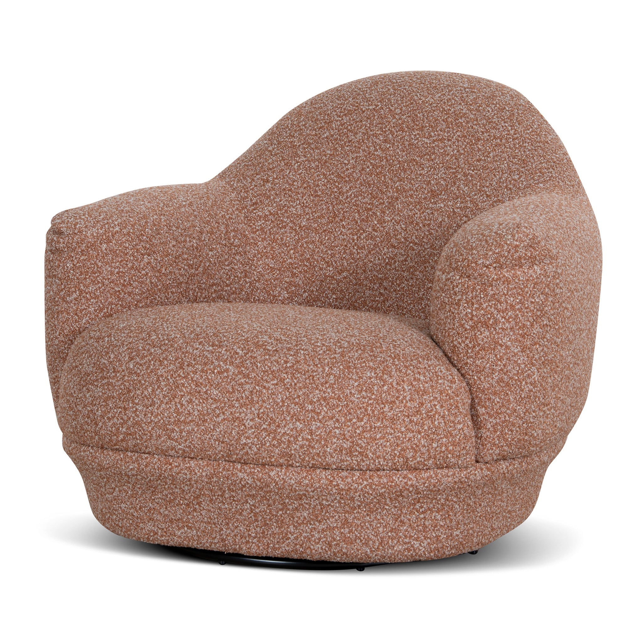 Esmora Swivel Armchair - Terracotta Brown Armchair KJ Sofa-Core