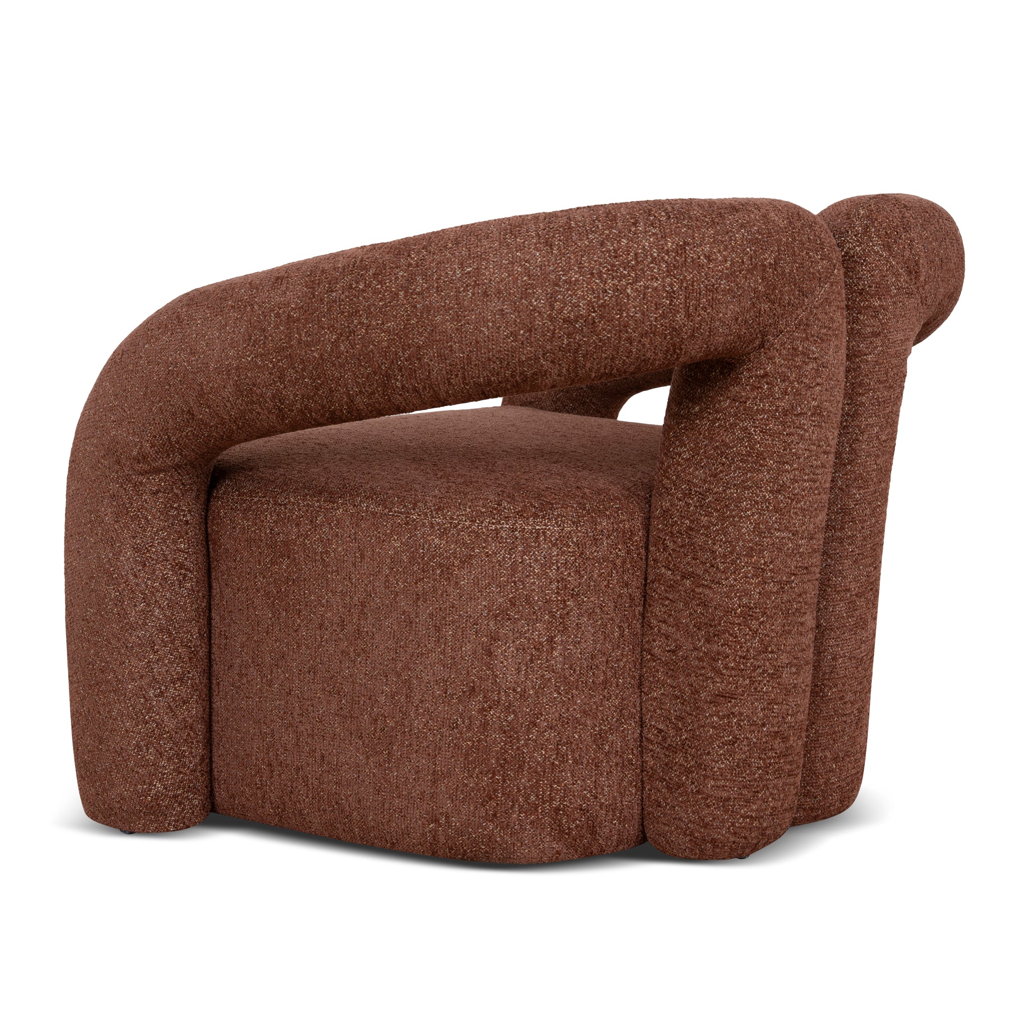 Barta Fabric Armchair - Warm Brown Armchair Casa-Core