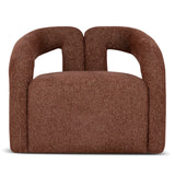 Barta Fabric Armchair - Warm Brown Armchair Casa-Core