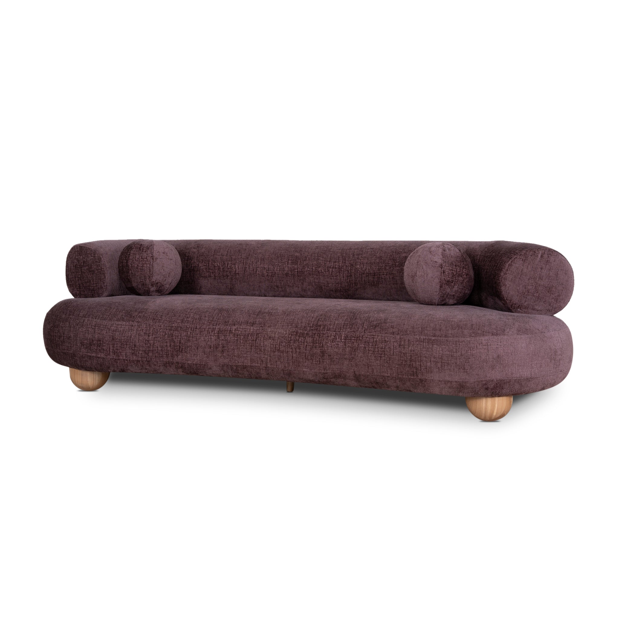 Nimbus 3 Seater Sofa - Plum Sofa Casa-Core