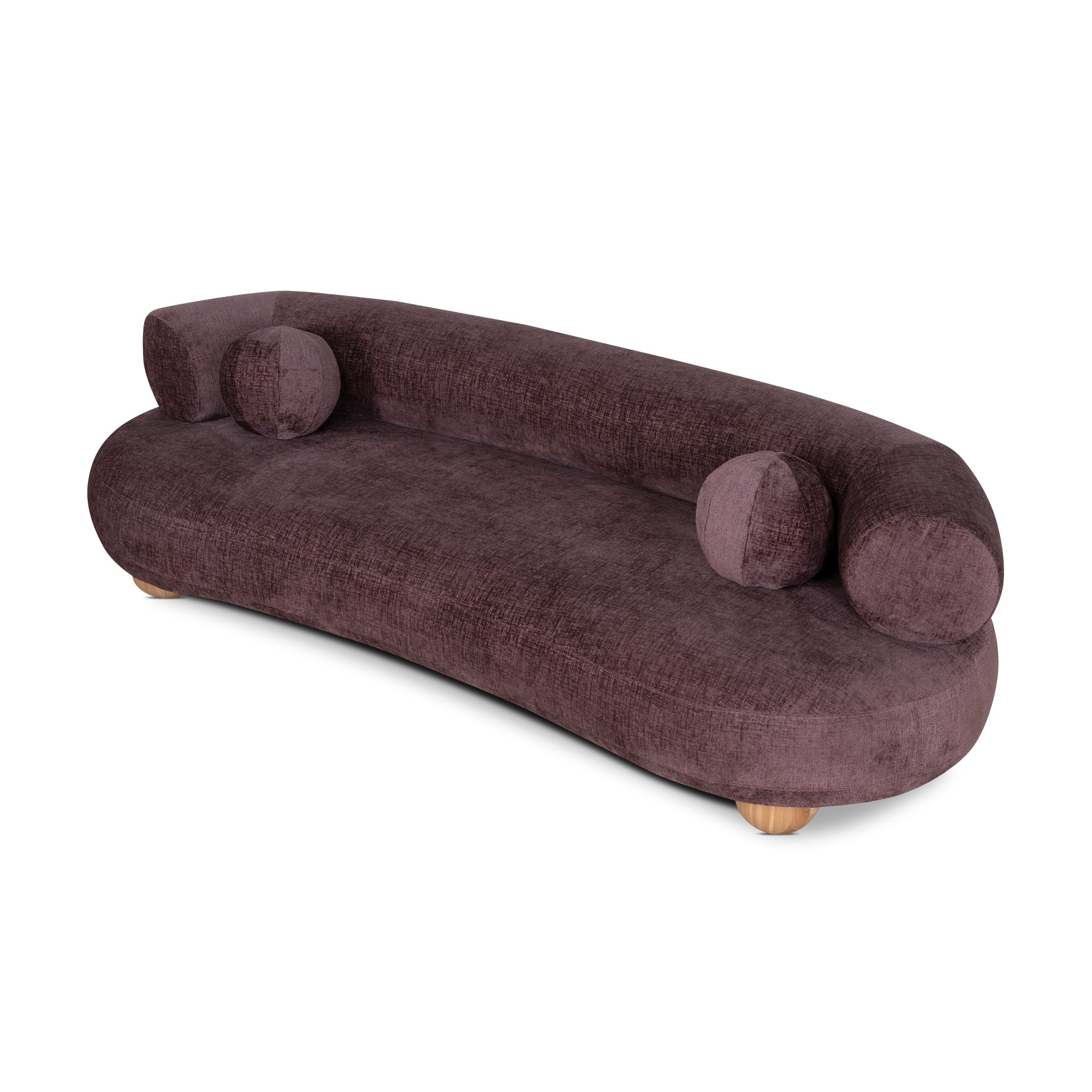 Nimbus 3 Seater Sofa - Plum Sofa Casa-Core