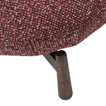 Eliska Fabric Lounge Chair - Autumn Red Lounge Chair OL Sofa-Core