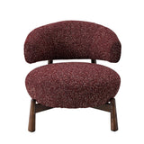 Eliska Fabric Lounge Chair - Autumn Red Lounge Chair OL Sofa-Core