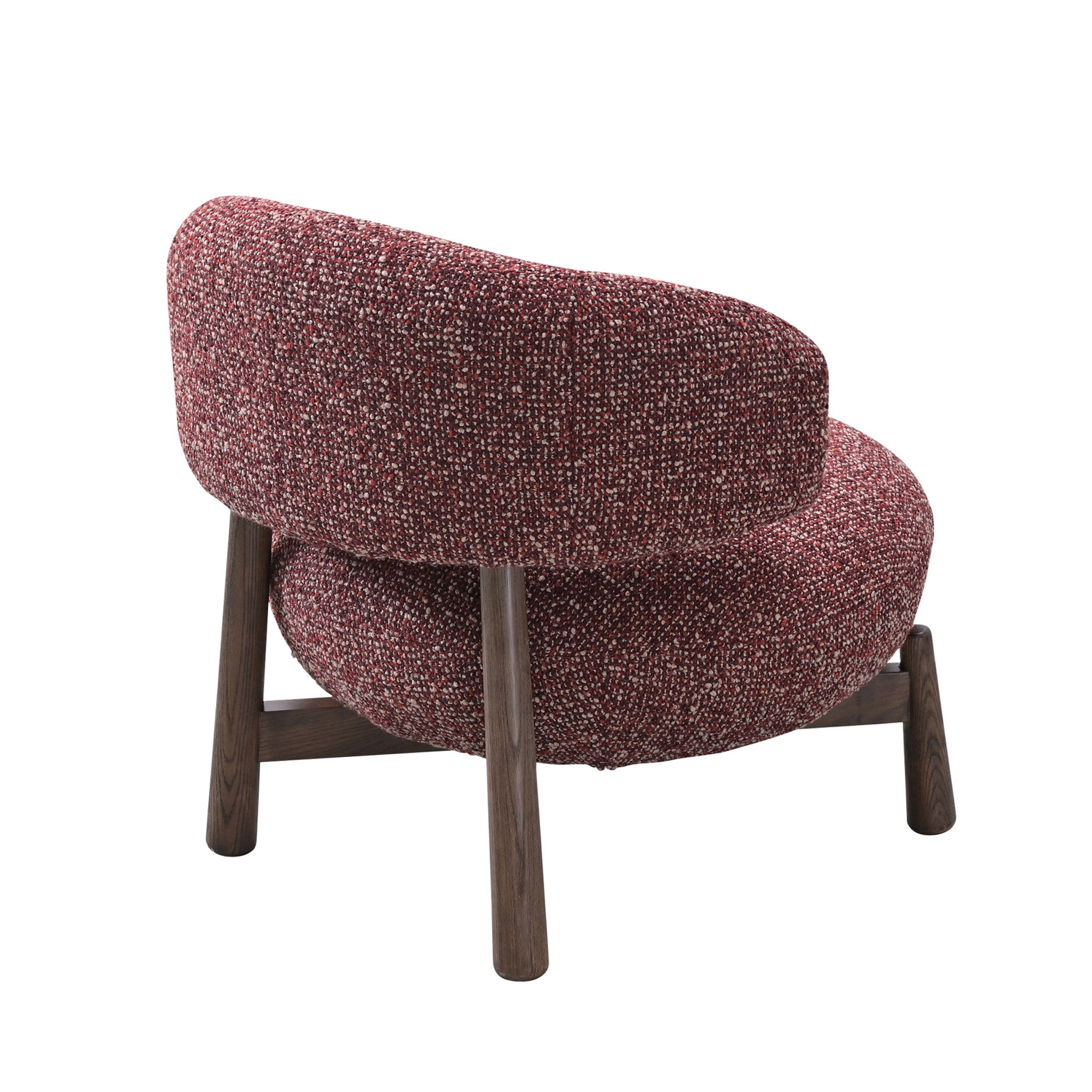 Eliska Fabric Lounge Chair - Autumn Red Lounge Chair OL Sofa-Core
