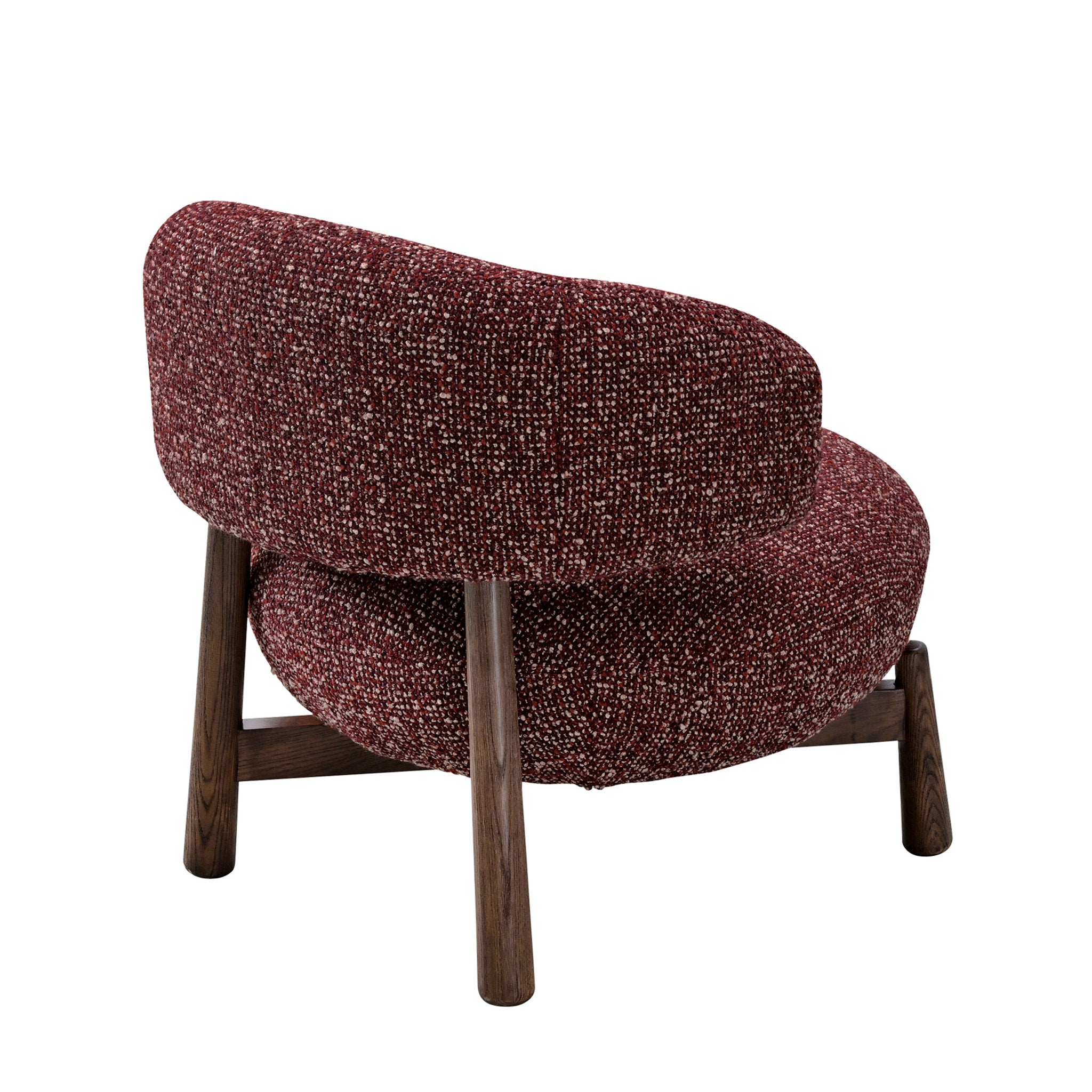 Eliska Fabric Lounge Chair - Autumn Red Lounge Chair OL Sofa-Core