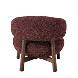 Eliska Fabric Lounge Chair - Autumn Red Lounge Chair OL Sofa-Core