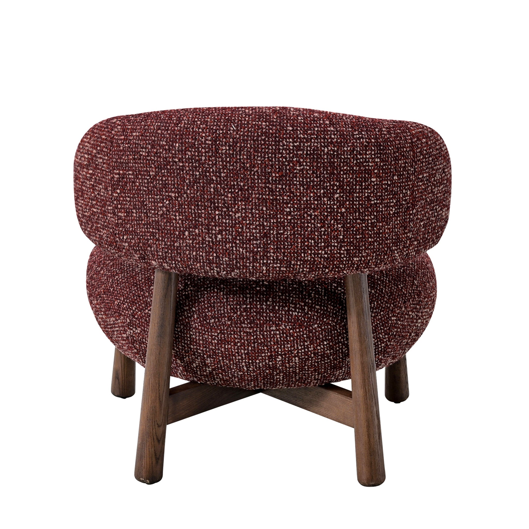 Eliska Fabric Lounge Chair - Autumn Red Lounge Chair OL Sofa-Core