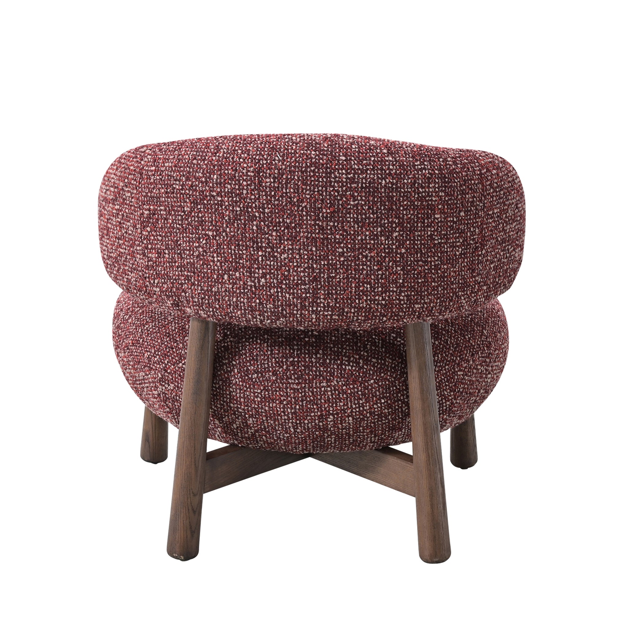 Eliska Fabric Lounge Chair - Autumn Red Lounge Chair OL Sofa-Core