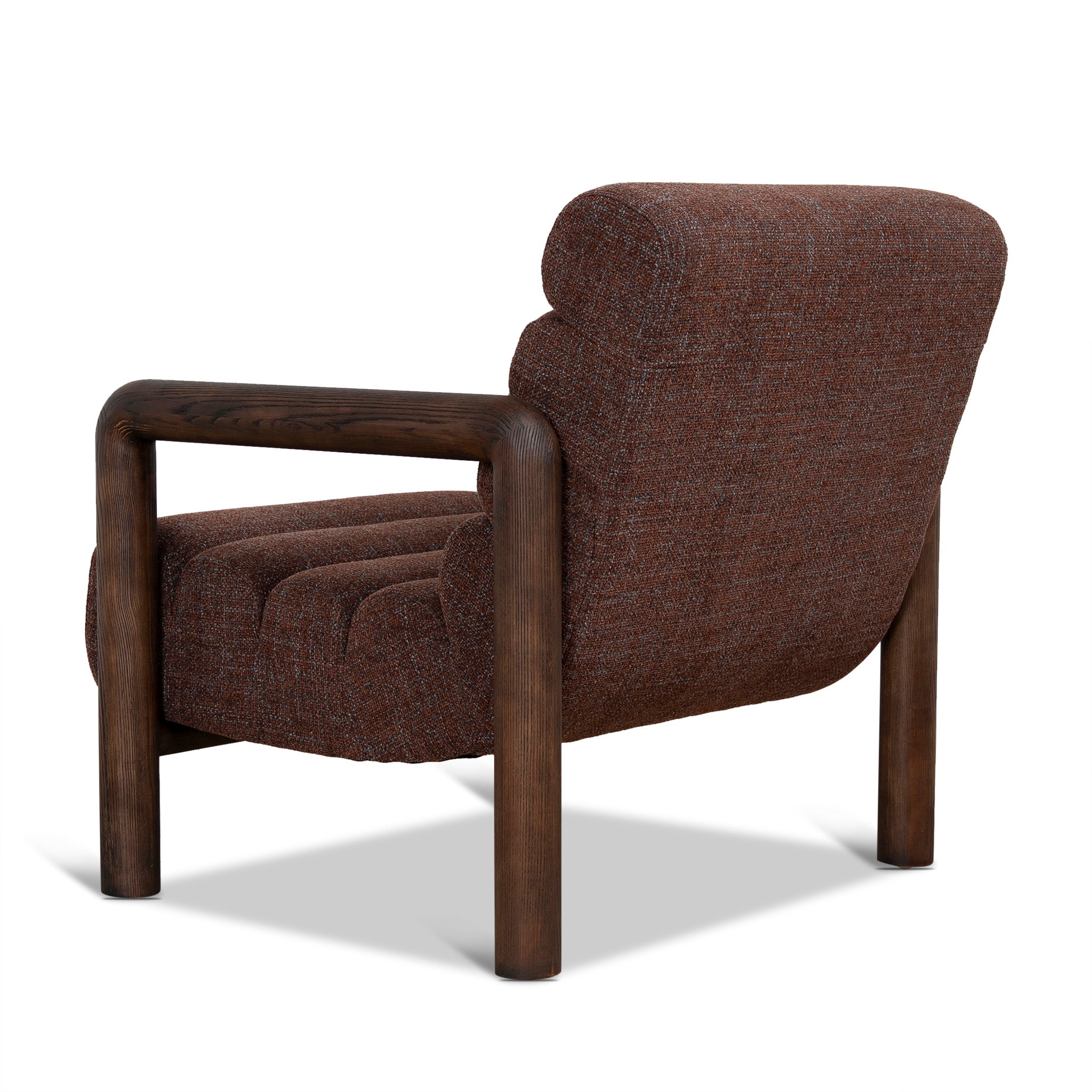 Doretta Fabric Lounge Chair - Moss Brown Armchair OL Sofa-Core