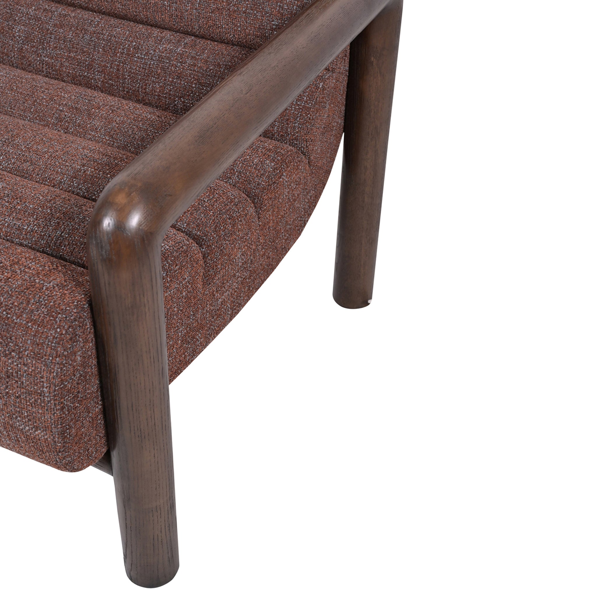 Doretta Fabric Lounge Chair - Moss Brown Armchair OL Sofa-Core