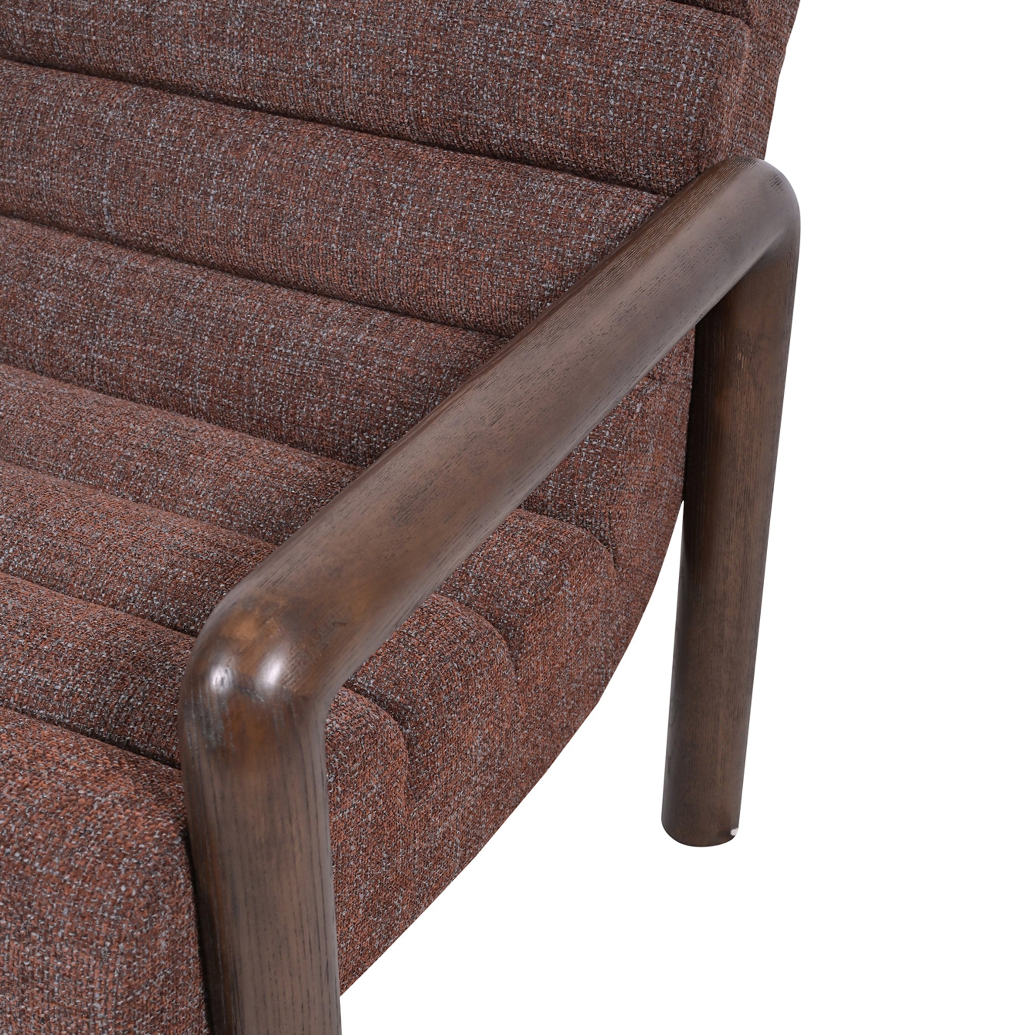 Doretta Fabric Lounge Chair - Moss Brown Armchair OL Sofa-Core