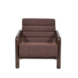 Doretta Fabric Lounge Chair - Moss Brown Armchair OL Sofa-Core