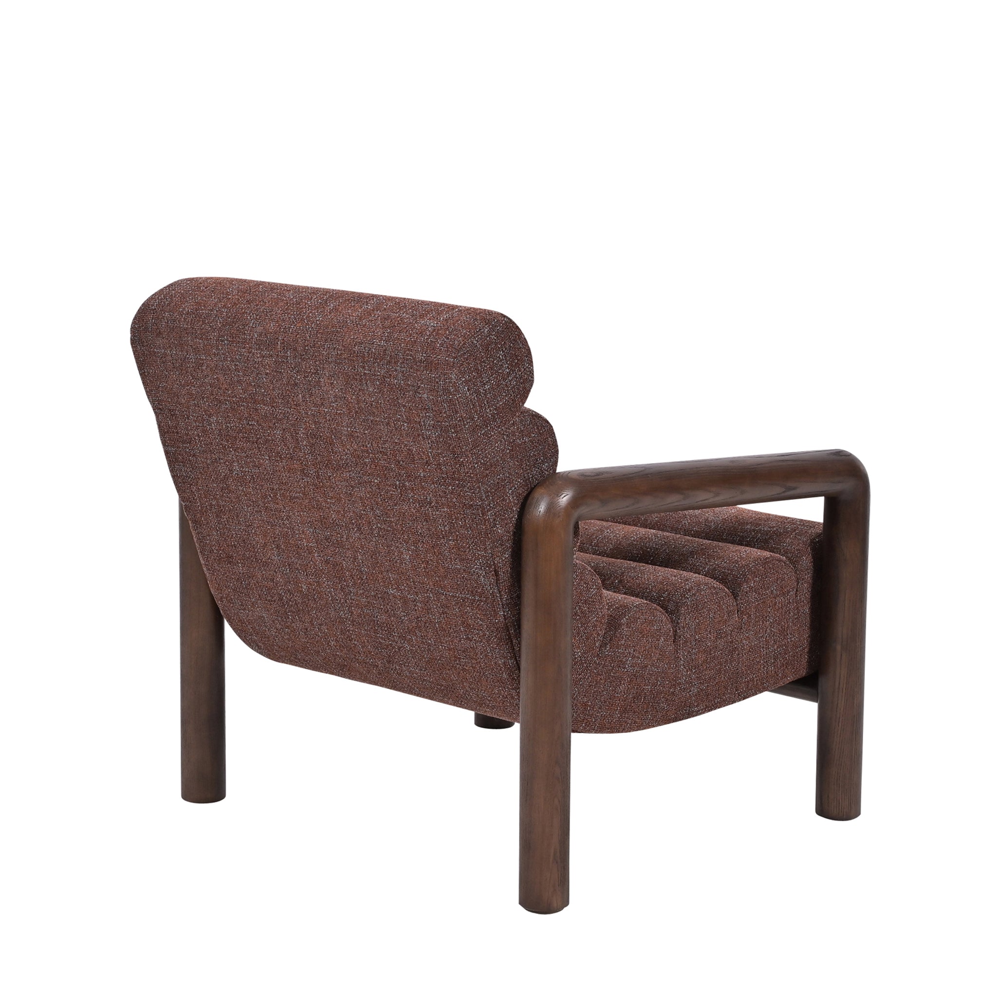 Doretta Fabric Lounge Chair - Moss Brown Armchair OL Sofa-Core
