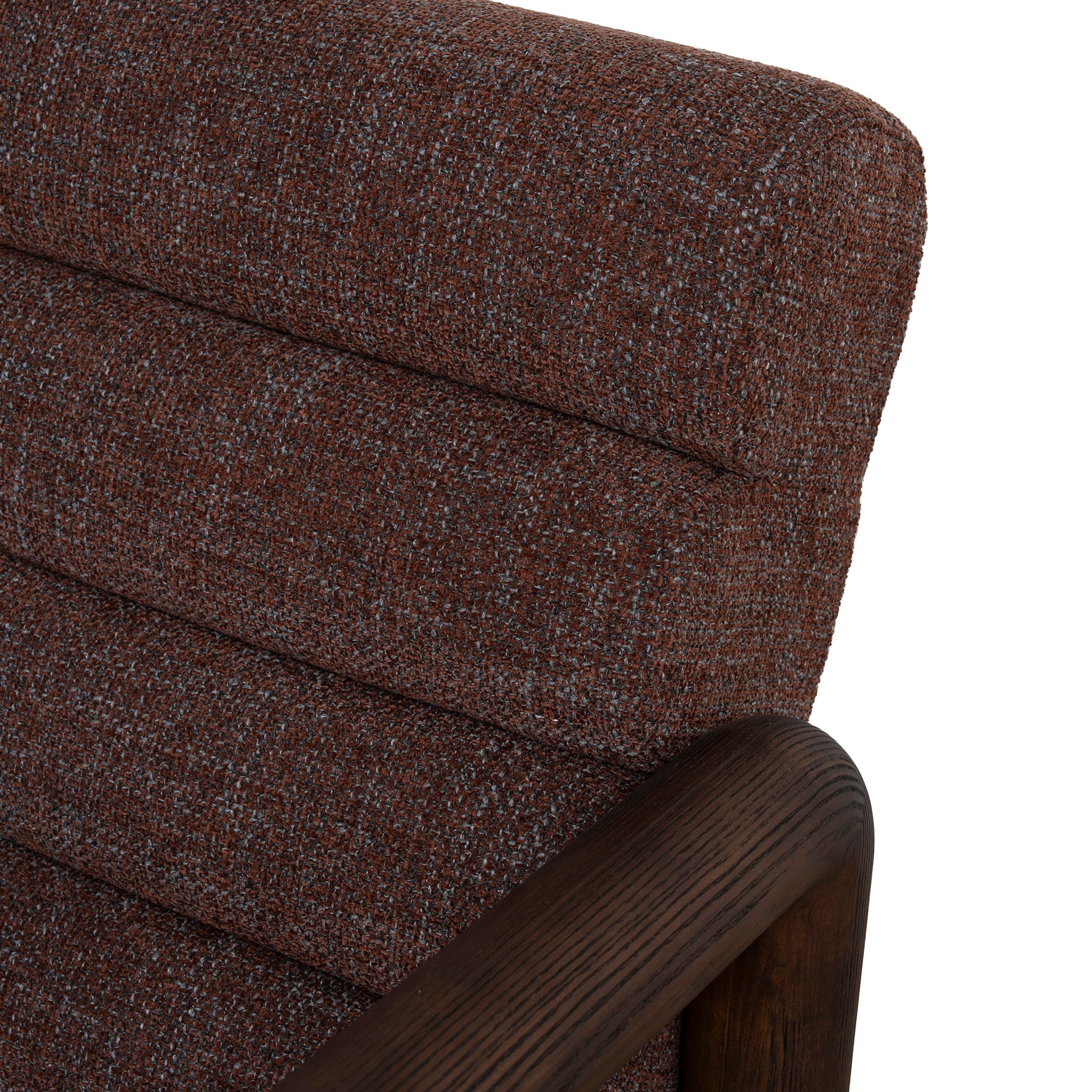 Doretta Fabric Lounge Chair - Moss Brown Armchair OL Sofa-Core