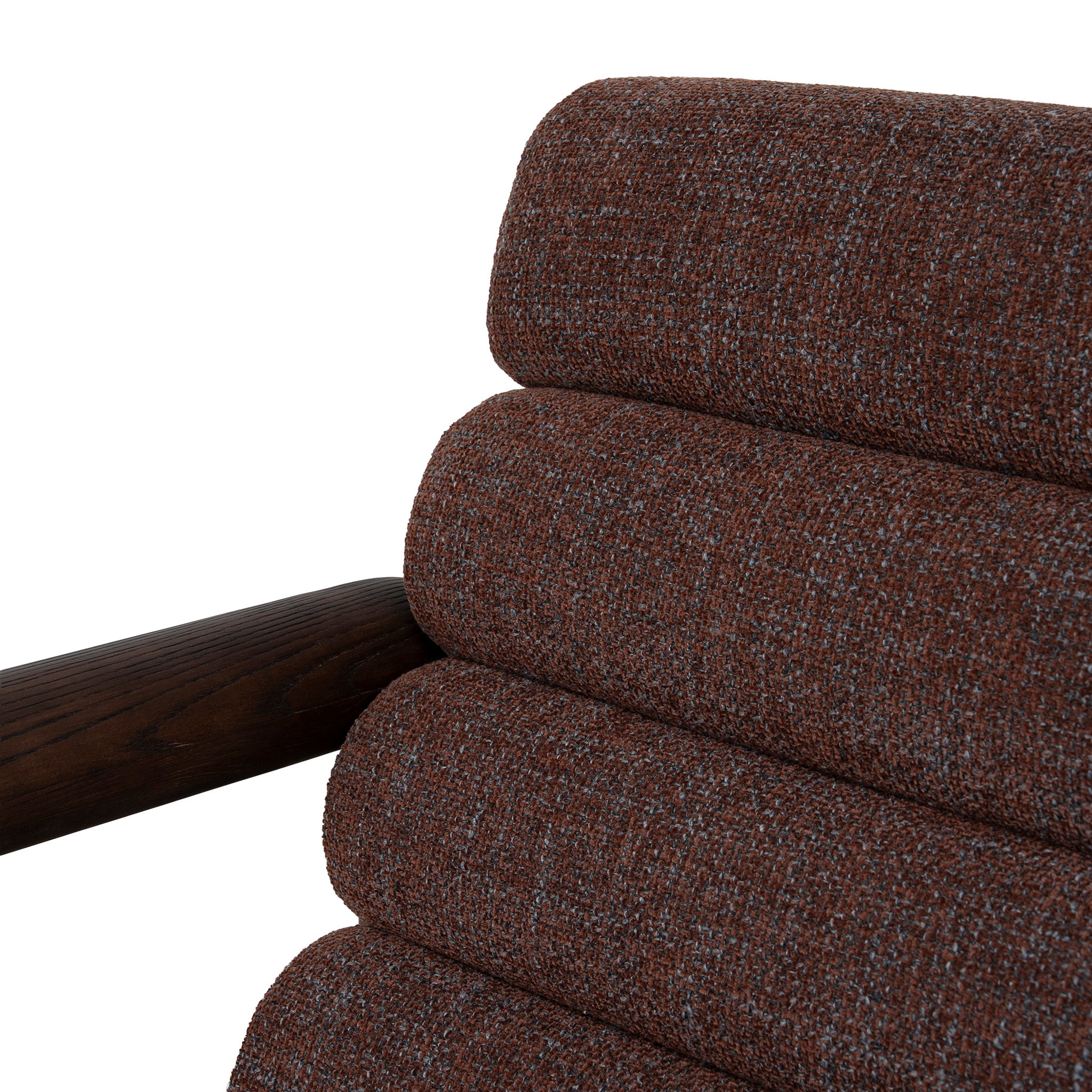 Doretta Fabric Lounge Chair - Moss Brown Armchair OL Sofa-Core