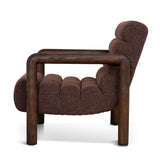 Doretta Fabric Lounge Chair - Moss Brown Armchair OL Sofa-Core
