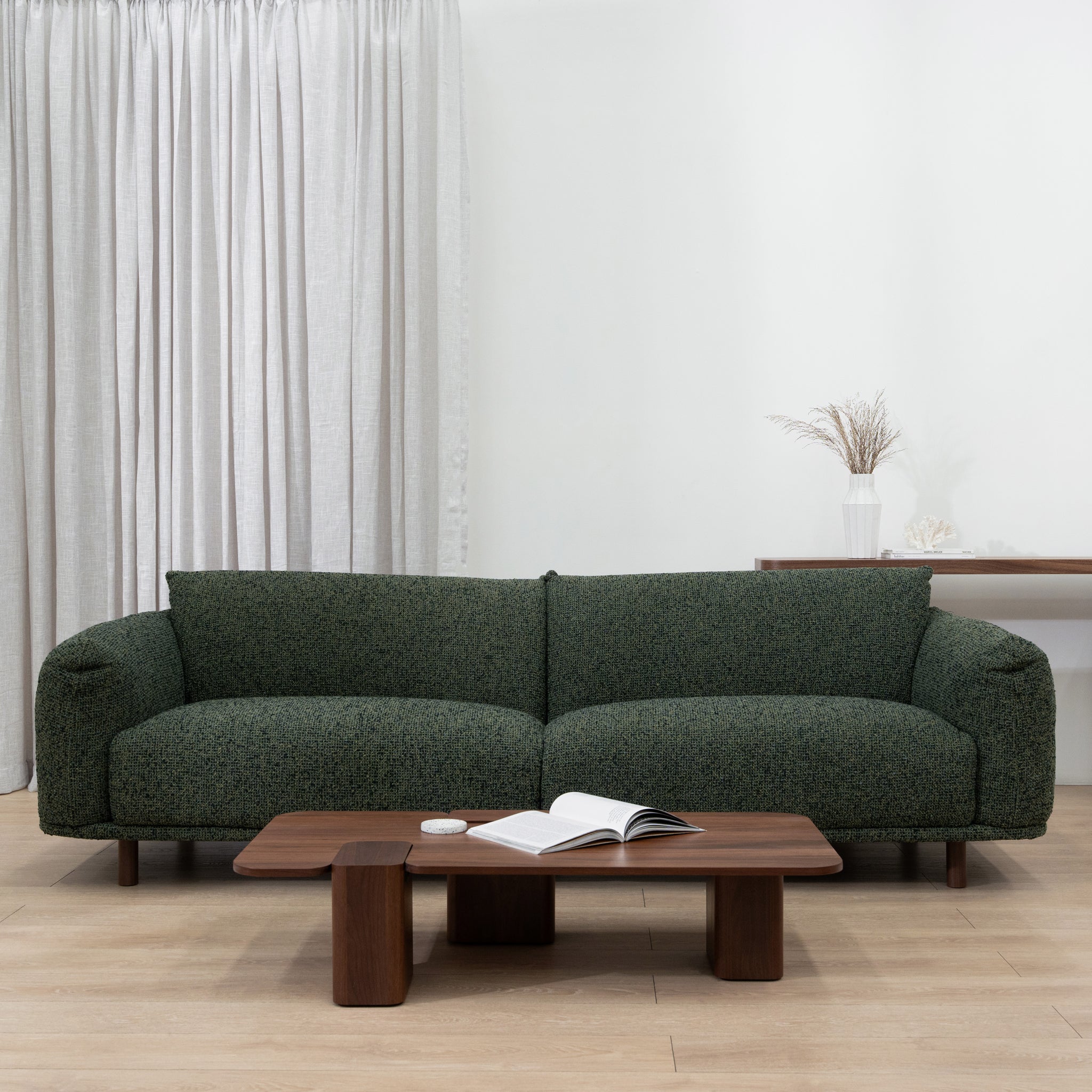 Prisha 3 Seater Sofa - Duffle Green Sofa IGGY-Core