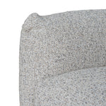 Ex Display - Prisha 3 Seater Sofa - Noah Silver Lining Sofa IGGY-Core