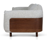 Ex Display - Prisha 3 Seater Sofa - Noah Silver Lining Sofa IGGY-Core
