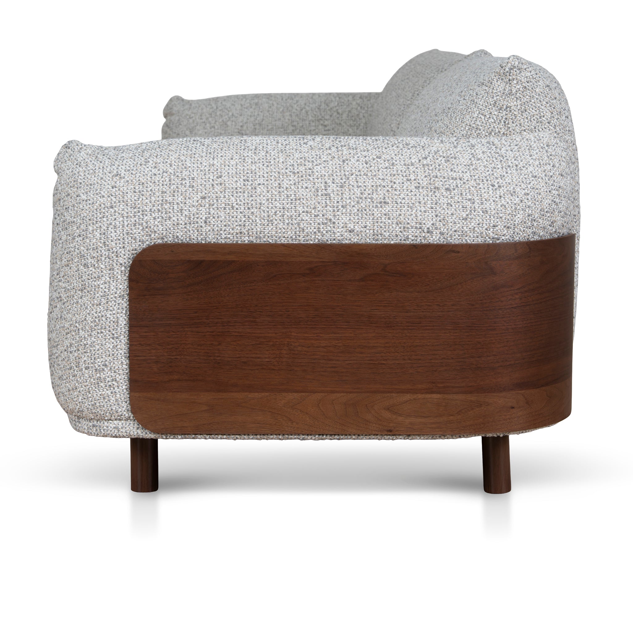 Ex Display - Prisha 3 Seater Sofa - Noah Silver Lining Sofa IGGY-Core