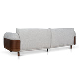 Ex Display - Prisha 3 Seater Sofa - Noah Silver Lining Sofa IGGY-Core