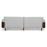 Ex Display - Prisha 3 Seater Sofa - Noah Silver Lining Sofa IGGY-Core