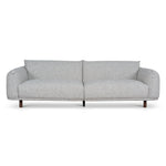 Ex Display - Prisha 3 Seater Sofa - Noah Silver Lining Sofa IGGY-Core