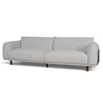 Ex Display - Prisha 3 Seater Sofa - Noah Silver Lining Sofa IGGY-Core